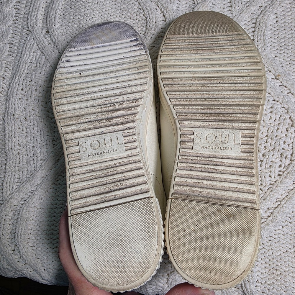 Soul Naturalizer Tia Stepin Sneakers White Gold‎ Slip On Womens 10W Good - Picture 6 of 7